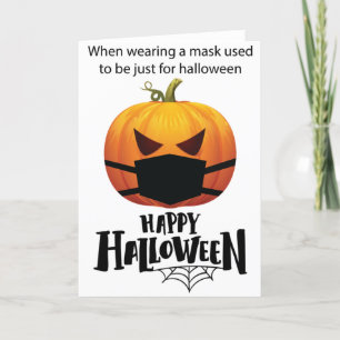 Cartes Pour Fêtes Annuelles Amusant Halloween citrouille 2020