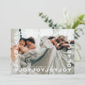 Cartes Pour Fêtes Annuelles Amusant | Joy Joy Joy Frame Christmas (Debout devant)