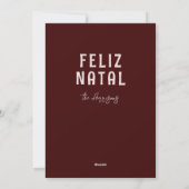 Cartes Pour Fêtes Annuelles Amusant Portugais Joyeux Noël  (Dos)