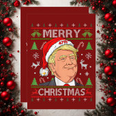 Cartes Pour Fêtes Annuelles Amusant Trump Joyeux Noël Moins moche Noël Sweater