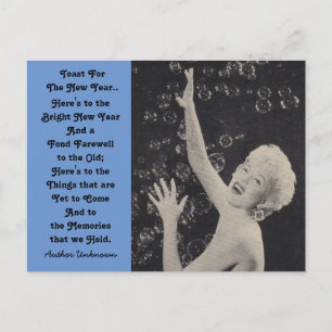 Cartes Pour Fêtes Annuelles Amusants Fun New Year's Toast Party Girl champagne