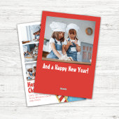 Cartes Pour Fêtes Annuelles Amusants Joyeux Noël mignon Photo Collage