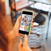 Cartes Pour Fêtes Annuelles Amusants Joyeux Noël mignon Photo Collage