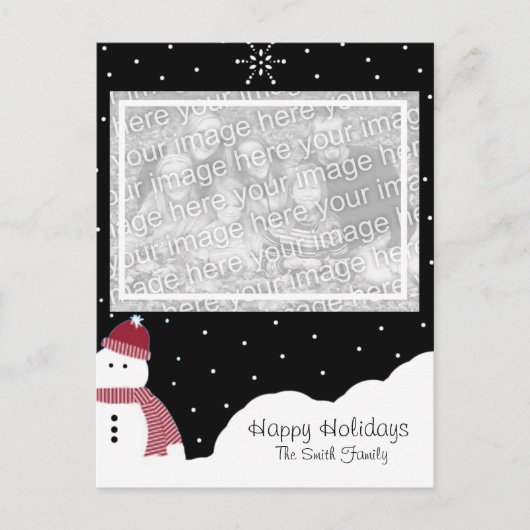 Cartes Pour Fêtes Annuelles Amusement de neige (Devant)