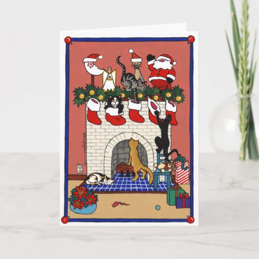 CARTES POUR FÊTES ANNUELLES AMUSEMENT DE NOËL (Devant)