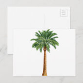 Cartes Pour Fêtes Annuelles Amusement d'été de vacances de Palm Springs de (Devant / Derrière)