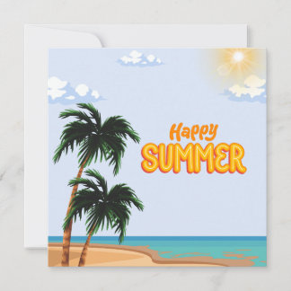 Cartes Pour Fêtes Annuelles "Amusement Estival !"