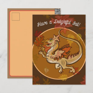 Cartes Pour Fêtes Annuelles Amusez-vous dans le dragon Feuille