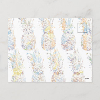 Cartes Pour Fêtes Annuelles Ananas coloré Imprimer