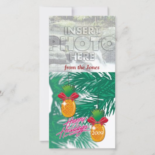 Cartes Pour Fêtes Annuelles ananas orn (Devant)