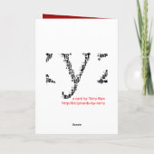 Cartes Pour Fêtes Annuelles Anarchy (Dos)