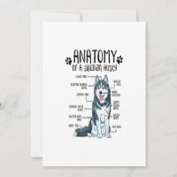 Anatomie drôle Sibérie Husky Amoureux des chiens c