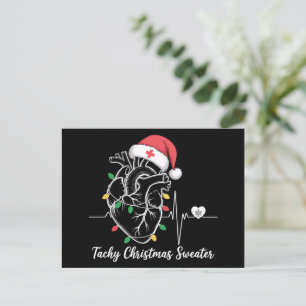 Cartes Pour Fêtes Annuelles Anatomie du cœur Noël Infirmière Cardiaque Tachy N