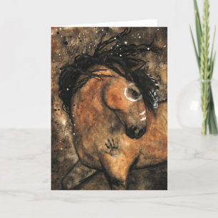 Cartes Pour Fêtes Annuelles Ancêtres primitifs Majestic Pony