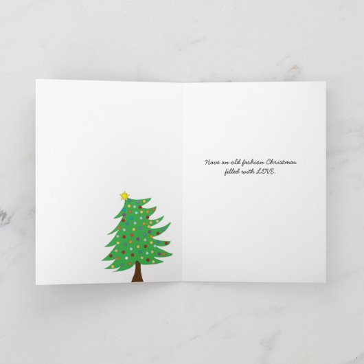 Cartes Pour Fêtes Annuelles Ancien Noël de mode (Intérieur)