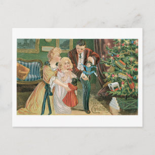 Cartes Pour Fêtes Annuelles Ancien Noël, Famille