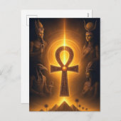 Cartes Pour Fêtes Annuelles Ancient Egyptian Postcard | Pharaonic Art Design b (Devant / Derrière)