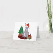 Cartes Pour Fêtes Annuelles Âne mignon de Noël (Devant)