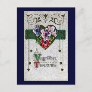 Cartes Pour Fêtes Annuelles Anemones Vintage Valentine