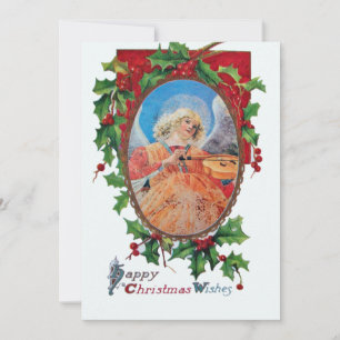 CARTES POUR FÊTES ANNUELLES ANGE CHRISTMAS MUSICAL