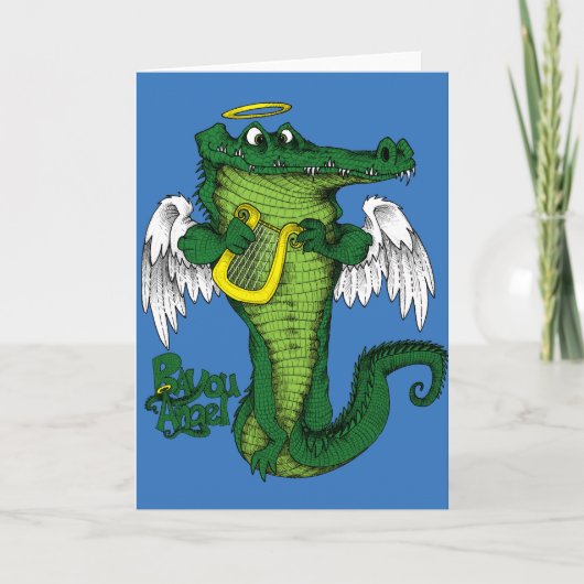 Cartes Pour Fêtes Annuelles Ange de bayou (Devant)