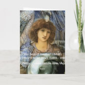 Cartes Pour Fêtes Annuelles Ange de création par William Burne-Jones (Dos)