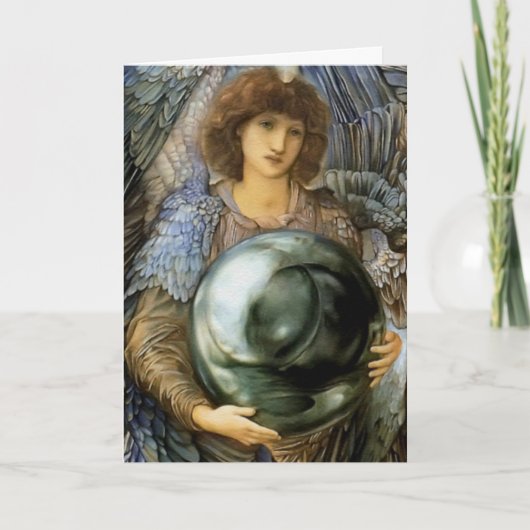 Cartes Pour Fêtes Annuelles Ange de création par William Burne-Jones (Devant)
