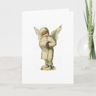 Cartes Pour Fêtes Annuelles Ange de neige de Noël