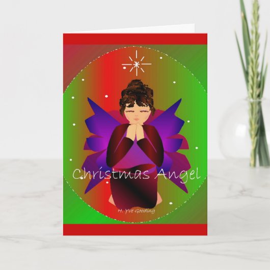 Cartes Pour Fêtes Annuelles Ange de Noël (Devant)