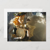 Cartes Pour Fêtes Annuelles Ange de Noël (Devant / Derrière)