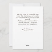 Cartes Pour Fêtes Annuelles Ange de Noël (Dos)