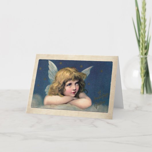 Cartes Pour Fêtes Annuelles Ange de Noël (Devant)