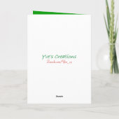 Cartes Pour Fêtes Annuelles Ange de Noël (Dos)