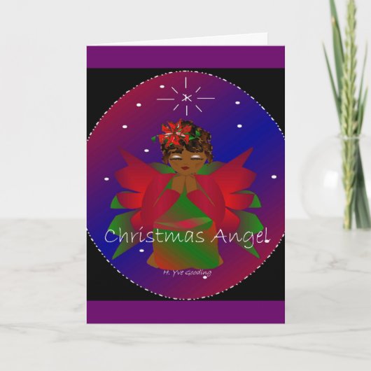 Cartes Pour Fêtes Annuelles Ange de Noël (Devant)