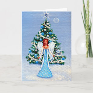 Cartes Pour Fêtes Annuelles "Ange de Noël blanc "