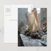 Cartes Pour Fêtes Annuelles Ange de Noël de New York (Devant / Derrière)