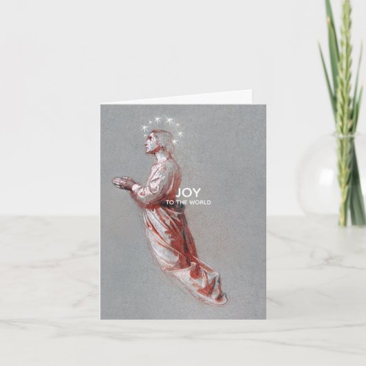 Cartes Pour Fêtes Annuelles Ange de Noël Joie Plié (Devant)