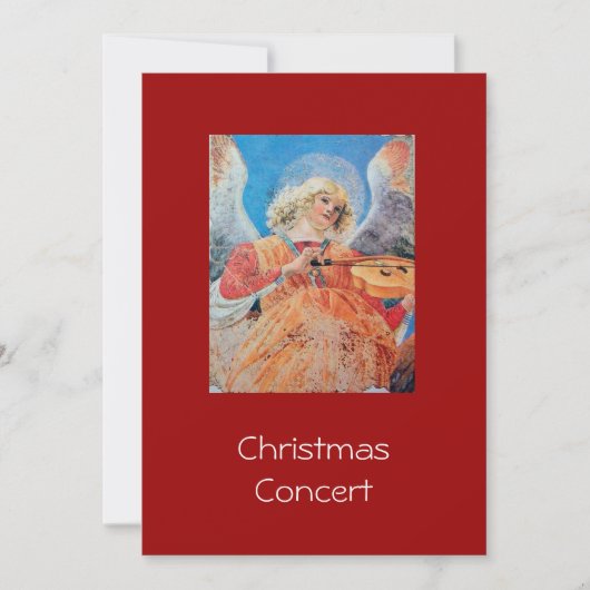 CARTES POUR FÊTES ANNUELLES ANGE DE NOËL MUSICAL (Devant)