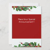 CARTES POUR FÊTES ANNUELLES ANGE DE NOËL MUSICAL (Dos)