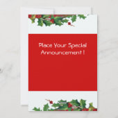 CARTES POUR FÊTES ANNUELLES ANGE DE NOËL MUSICAL (Dos)