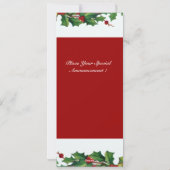 CARTES POUR FÊTES ANNUELLES ANGE DE NOËL MUSICAL (Dos)