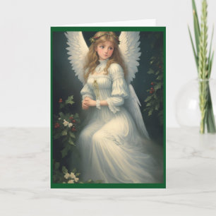 Cartes Pour Fêtes Annuelles Ange de Noël victorien vintage