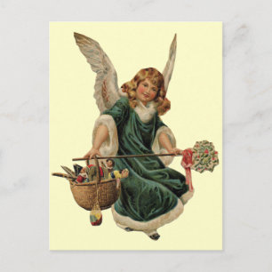 Cartes Pour Fêtes Annuelles Ange de Noël Vintage