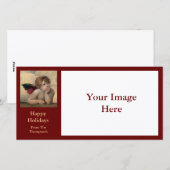 Cartes Pour Fêtes Annuelles Ange de Sistine Madonna par Raphael (Devant / Derrière)