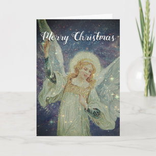 Cartes Pour Fêtes Annuelles Ange de Starlight de Joyeux Noël