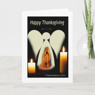 Cartes Pour Fêtes Annuelles Ange de thanksgiving