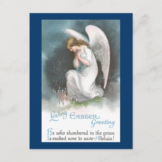 Cartes Pour Fêtes Annuelles Ange et cru Pâques de fleurs de crocus (Devant)