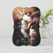 Cartes Pour Fêtes Annuelles Ange gardien avec prière (Debout devant)