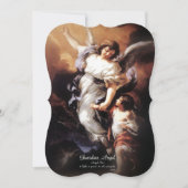 Cartes Pour Fêtes Annuelles Ange gardien avec prière (Devant)