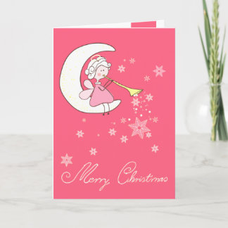 Cartes Pour Fêtes Annuelles Ange jouant la trompette